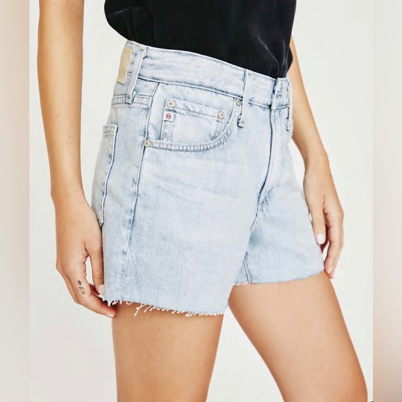 NWT AG Hailey Cut Off Ex Boyfriend Denim Shorts 3.5” Inseam Size 31 - Picture 2 of 16